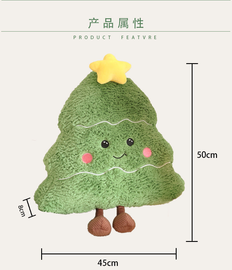 INS Holiday Decorative Cushion Christmas Tree Doll Plush Toy