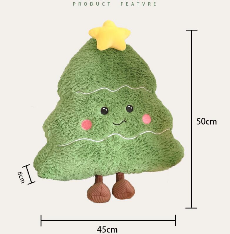 INS Holiday Decorative Cushion Christmas Tree Doll Plush Toy