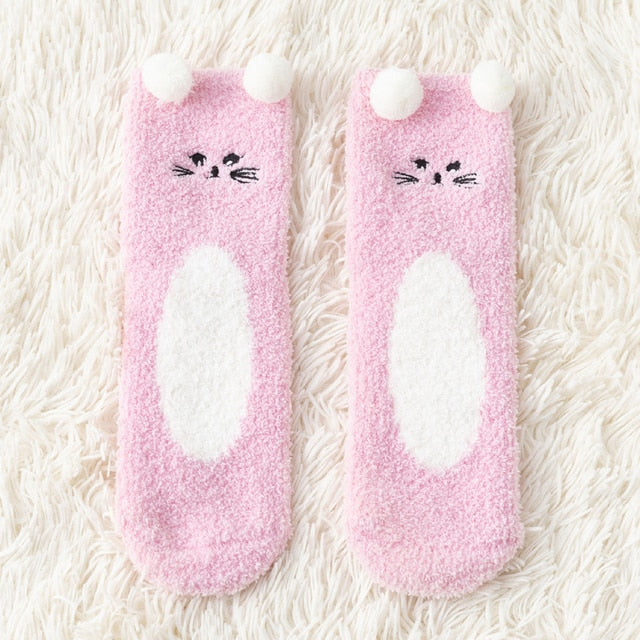 Women's Fuzzy Socks Winter Warm Fleece