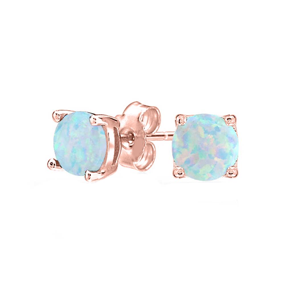 1.55 CTTW Oceanic Opal Classic Studs in 18K Gold Plating (Multiple Options)