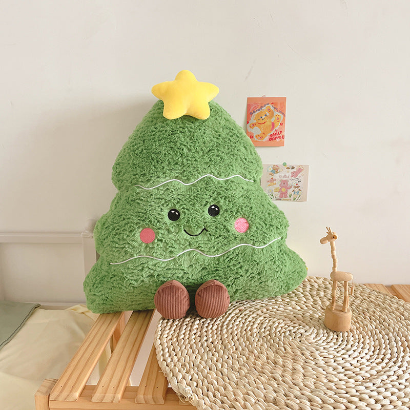 INS Holiday Decorative Cushion Christmas Tree Doll Plush Toy